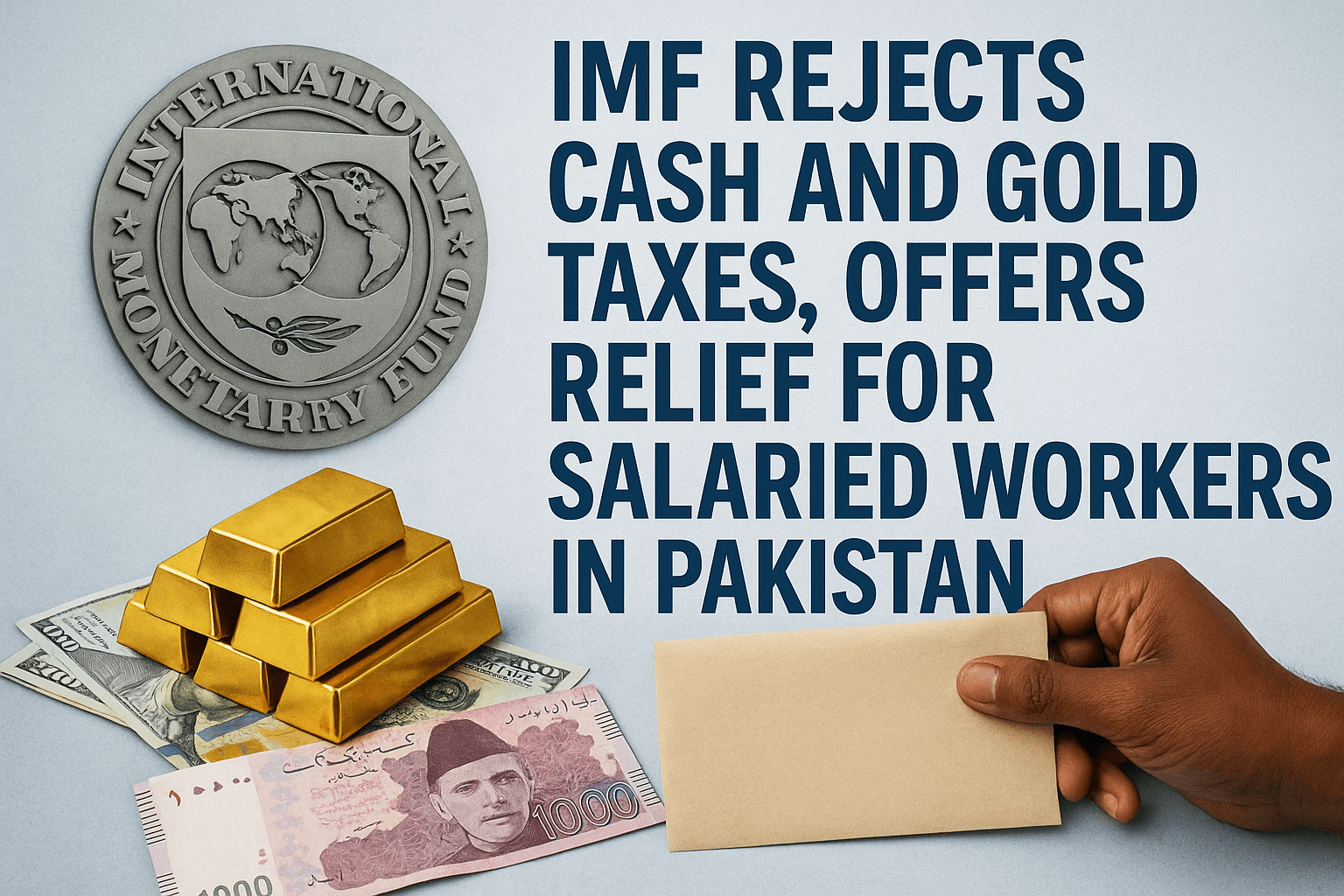 IMF Rejects Cash and Gold Taxes, Offers Relief for Salaried Class in Pakistan