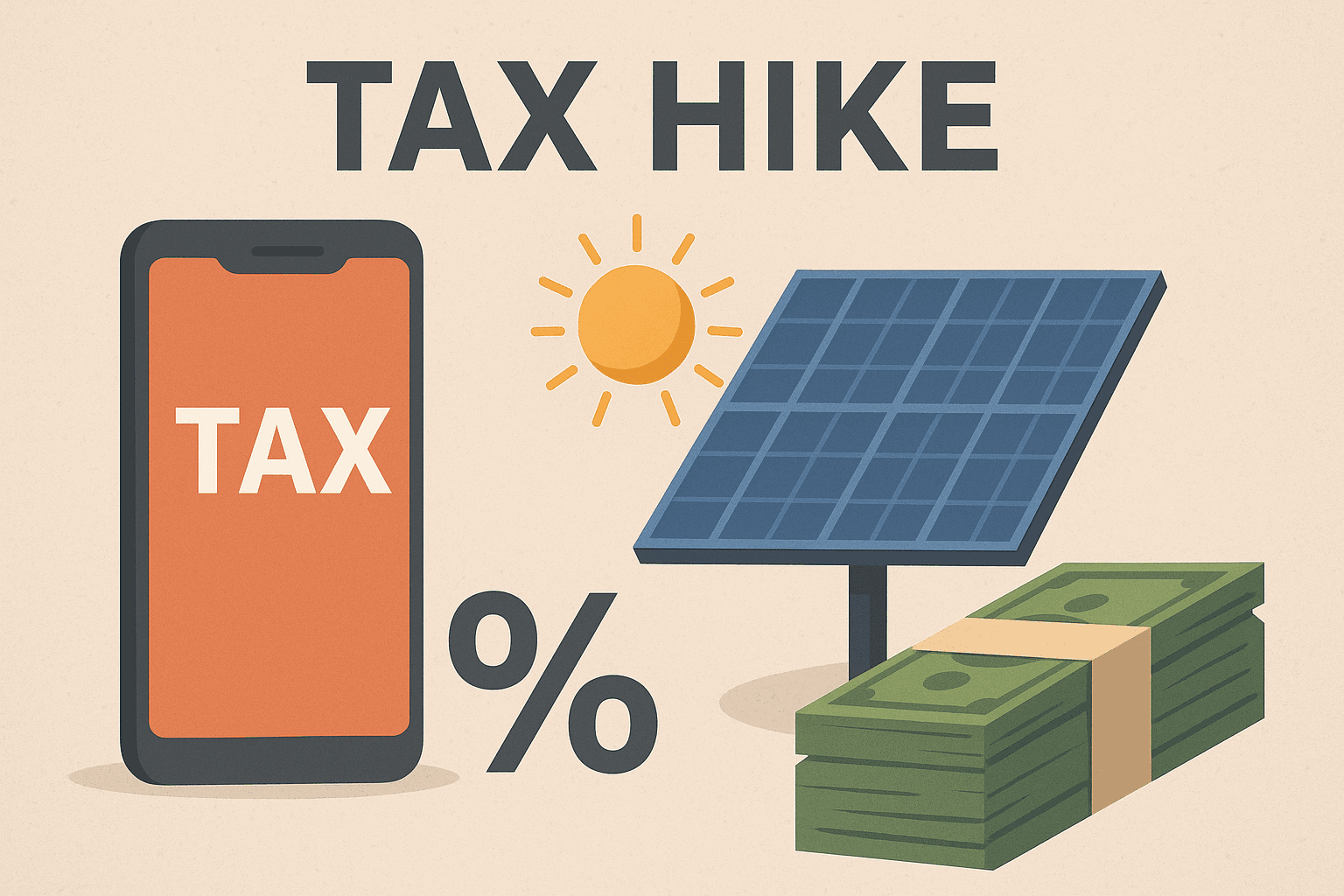 Govt Plans Tax Hikes on Mobile Load, Solar & Cash Withdrawals