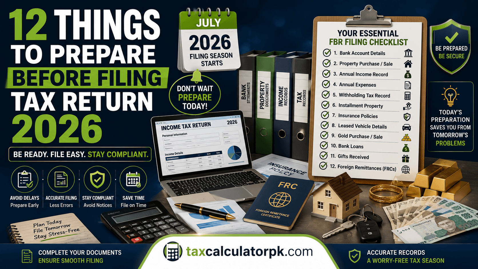 12 Things to Prepare Before Filing Tax Return 2026